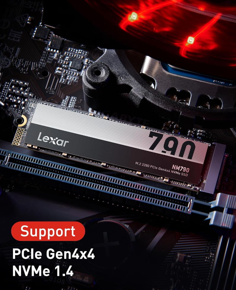 Lexar NM790 M.2 NVMe SSD PCIe Gen4x4 2TB（M.2 2280）