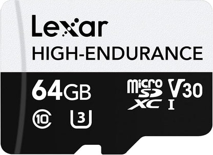 Lexar HIGH-ENDURANCE microSD（ドライブレコーダー・監視カメラに最適）
