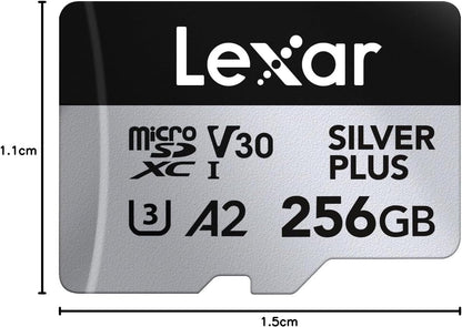 Lexar SILVER PLUS microSDXC 256GB（A2/V30/UHS-I）