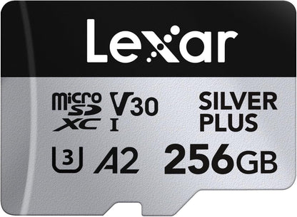 Lexar SILVER PLUS microSDXC 256GB（A2/V30/UHS-I）
