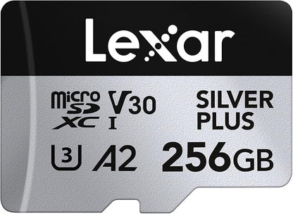 Lexar SILVER PLUS microSDXC 256GB（A2/V30/UHS-I）