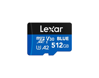 Lexar BLUE 512GB microSDXCカード（UHS-I・A2・V30）