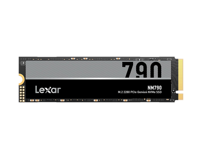 Lexar NM790 2TB M.2 2280 NVMe SSDのラベル面と端子
