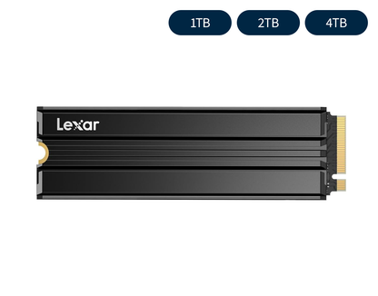 Lexar NM790 ヒートシンク付きM.2 NVMe SSDの外観と1TB・2TB・4TBの容量ラインナップ
