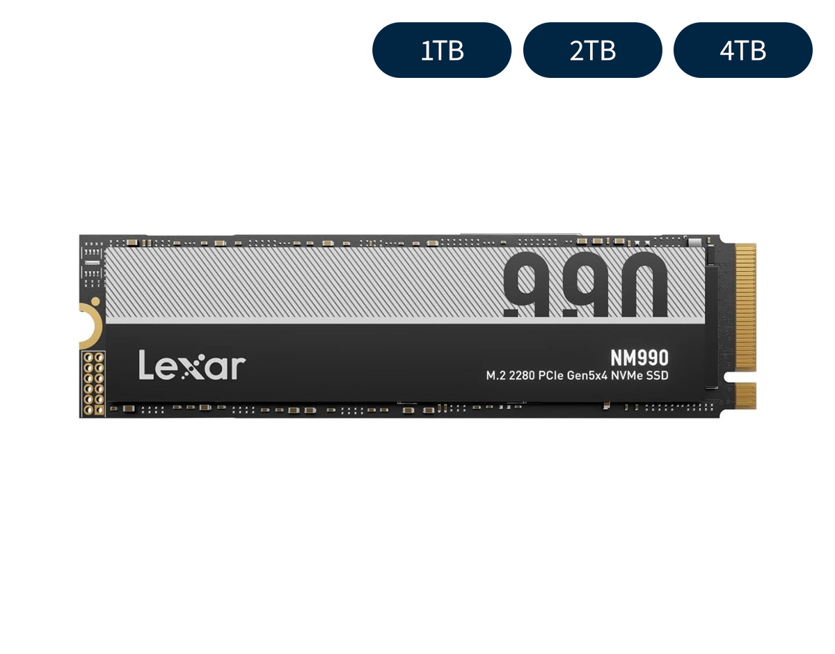 Lexar NM990 PCIe 5.0 x4 NVMe SSD（M.2） バリエーション